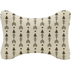 Black And Grey Arrows Seat Head Rest Cushion by ConteMonfrey