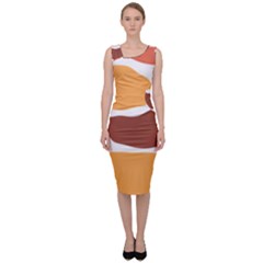 Geometric Pastel Bricks Sleeveless Pencil Dress by ConteMonfrey