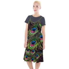 Peacock Feathers Color Plumage Camis Fishtail Dress by Celenk