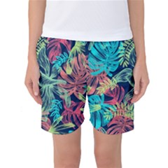 Sheets Tropical Picture Plant Pattern Women s Basketball Shorts by Ravend