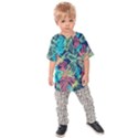 Sheets Tropical Picture Plant Pattern Kids  Raglan Tee View1