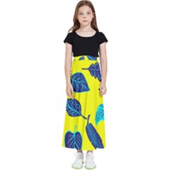 Sheets Pattern Picture Detail Kids  Flared Maxi Skirt by Ravend