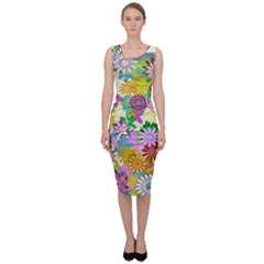 Illustration-pattern-abstract Sleeveless Pencil Dress by Pakrebo