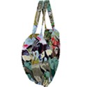 Zoo-animals-peacock-lion-hippo- Giant Heart Shaped Tote View4