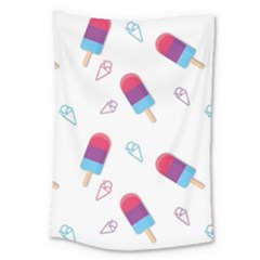 Ice Cream Popsicles Wallpaper Large Tapestry by Ravend