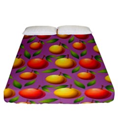 Illustration Fruit Pattern Seamless Fitted Sheet (california King Size) by Ravend