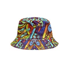 Mosaic Pattern Background Inside Out Bucket Hat (kids) by Ravend