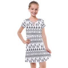 Christmas Trees Pattern Design Kids  Cross Web Dress by danenraven