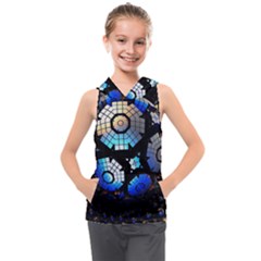 Illustration Tech Galaxy Robot Bot Science Kids  Sleeveless Hoodie by danenraven