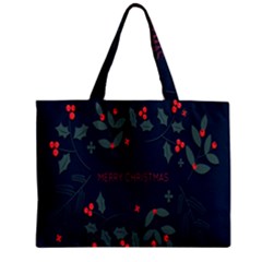 Merry Christmas  Frame Flora Zipper Mini Tote Bag by artworkshop