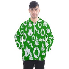 Green Card Christmas December4 Men s Half Zip Pullover by artworkshop