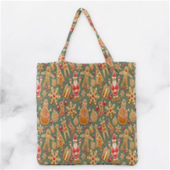 Gingerbread Christmas Decorative Grocery Tote Bag by artworkshop