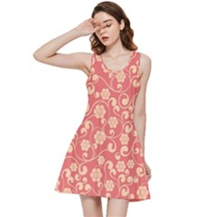 Pink Floral Wall Inside Out Racerback Dress by ConteMonfrey