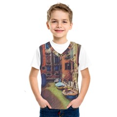 Venice Canals Art   Kids  Basketball Tank Top by ConteMonfrey