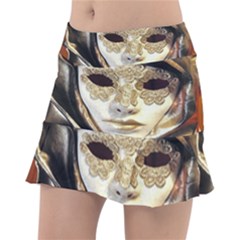 Artistic Venetian Mask Classic Tennis Skirt by ConteMonfrey