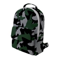 Illustration Camouflage Camo Army Soldier Abstract Pattern Flap Pocket Backpack (large) by danenraven