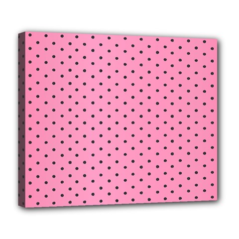 Polka Dot Dots Pattern Dot Deluxe Canvas 24  X 20  (stretched) by danenraven