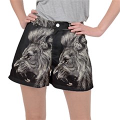 Angry Male Lion Ripstop Shorts by Jancukart