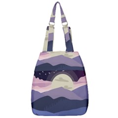 Illustration People Enjoying Summer Season Center Zip Backpack by Ravend