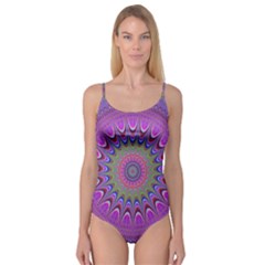 Art Mandala Design Ornament Flower Camisole Leotard  by Ravend