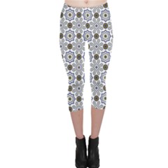 Flower Branch Corolla Wreath Lease Capri Leggings  by danenraven