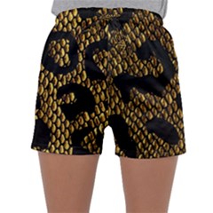 Metallic Snake Skin Pattern Sleepwear Shorts by BangZart