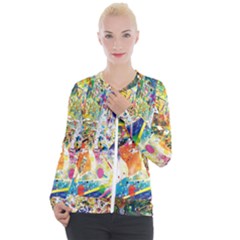 Multicolor Anime Colors Colorful Casual Zip Up Jacket by BangZart