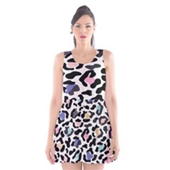 Jaguar Spots Colorful Scoop Neck Skater Dress by ConteMonfreyShop