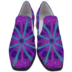 Wallpaper Tie Dye Pattern Women Slip On Heel Loafers by Wegoenart