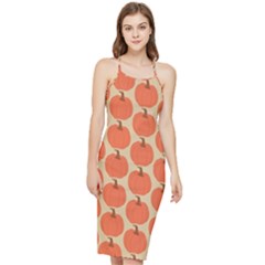 Cute Pumpkin Bodycon Cross Back Summer Dress by ConteMonfrey