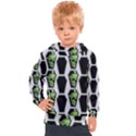 Coffins And Skulls - Modern Halloween Decor  Kids  Hooded Pullover View1