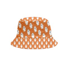 Cute Little Ghosts Halloween Theme Inside Out Bucket Hat (kids) by ConteMonfrey