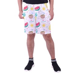 Pineapple And Watermelon Summer Fruit Men s Pocket Shorts by Jancukart