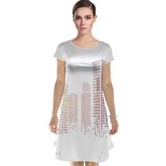 Buildings, Building City Building Condominium Skyscraper Cap Sleeve Nightdress by Jancukart