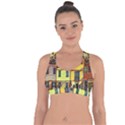 Colorful Venice Homes Cross String Back Sports Bra View1