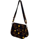 Halloween Background Pattern Saddle Handbag View2