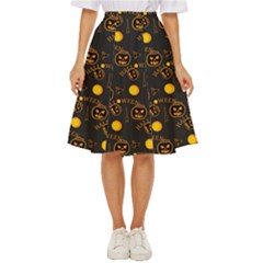 Halloween Background Pattern Classic Short Skirt by Ravend