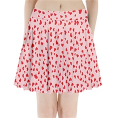 Hearts Valentine Heart Pattern Pleated Mini Skirt by Ravend