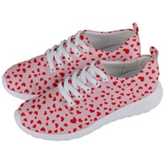 Hearts Valentine Heart Pattern Men s Lightweight Sports Shoes by Ravend