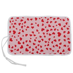 Hearts Valentine Heart Pattern Pen Storage Case (l) by Ravend