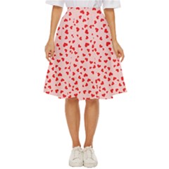 Hearts Valentine Heart Pattern Classic Short Skirt by Ravend