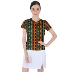 African Pattern Texture Women s Sports Top by Ravend