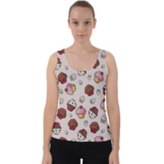 Cake Cupcake Sweet Dessert Food Velvet Tank Top by Ravend