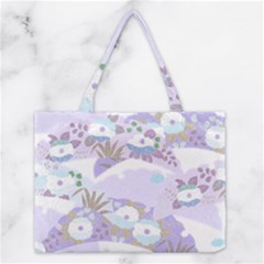 Purple Japanese Pattern Texture Violet Textile Medium Tote Bag by danenraven