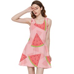 Background Watermelon Pattern Fruit Inside Out Racerback Dress by Wegoenart