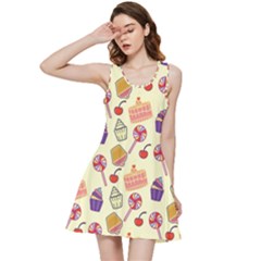 Cupcake Pattern Lollipop Inside Out Racerback Dress by Wegoenart