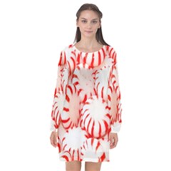 Candy Long Sleeve Chiffon Shift Dress  by artworkshop