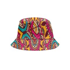 Buddhist Mandala Inside Out Bucket Hat (kids) by nateshop