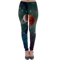 Planet Galaxy Fantasy Lightweight Velour Leggings by danenraven