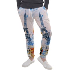 Eiffel Tower Landmark Architecture  Artistic Men s Jogger Sweatpants by danenraven